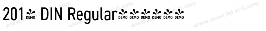 2014 DIN Regular字体转换